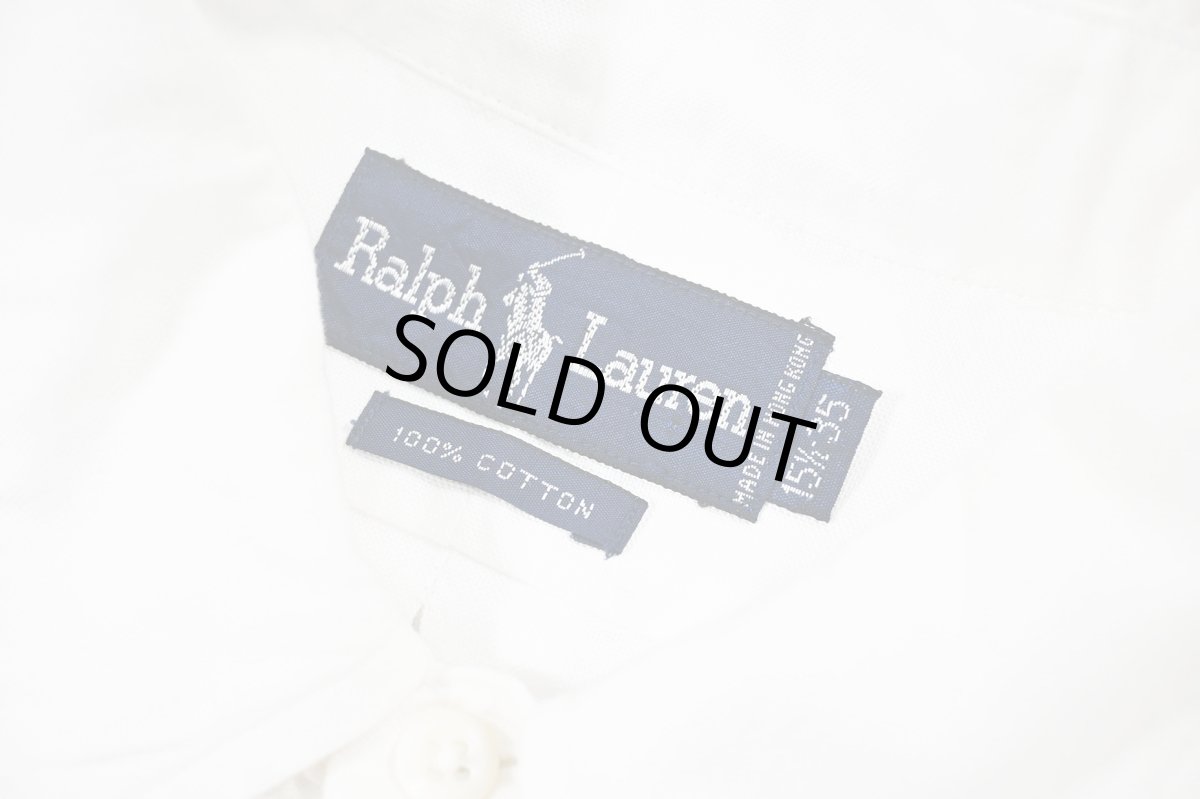 画像4: Used Ralph Lauren B/D Oxford Shirt White (4)
