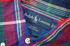画像4: Deadstock Ralph Lauren Plaid Pattern B/D Shirt "Blake" (4)