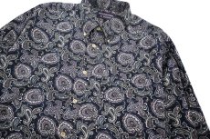 画像2: Used Roundtree&Yorke Paisley Pattern B/D Shirt (2)