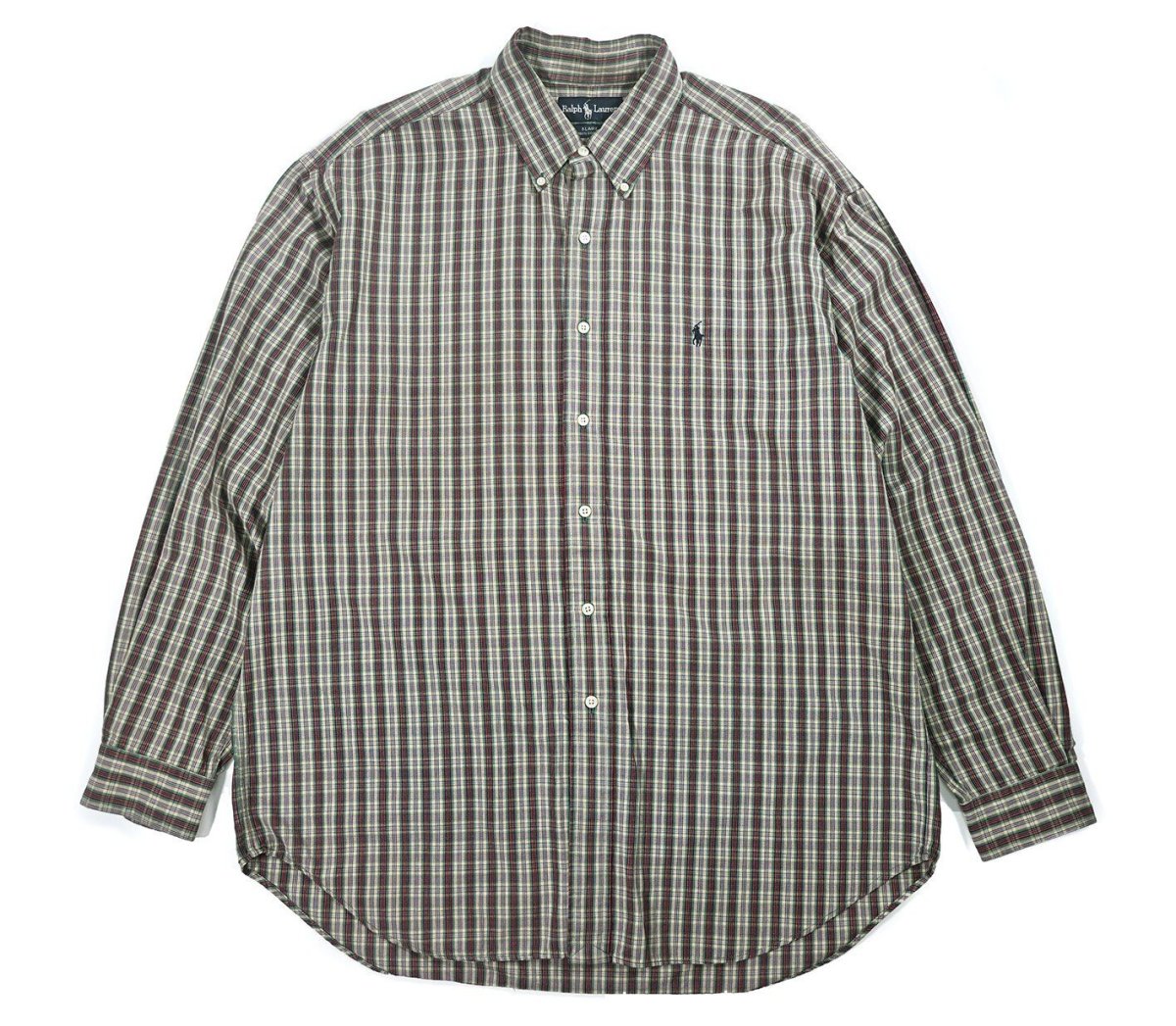 画像1: Used Ralph Lauren Plaid Pattern B/D Shirt "Blaire" (1)