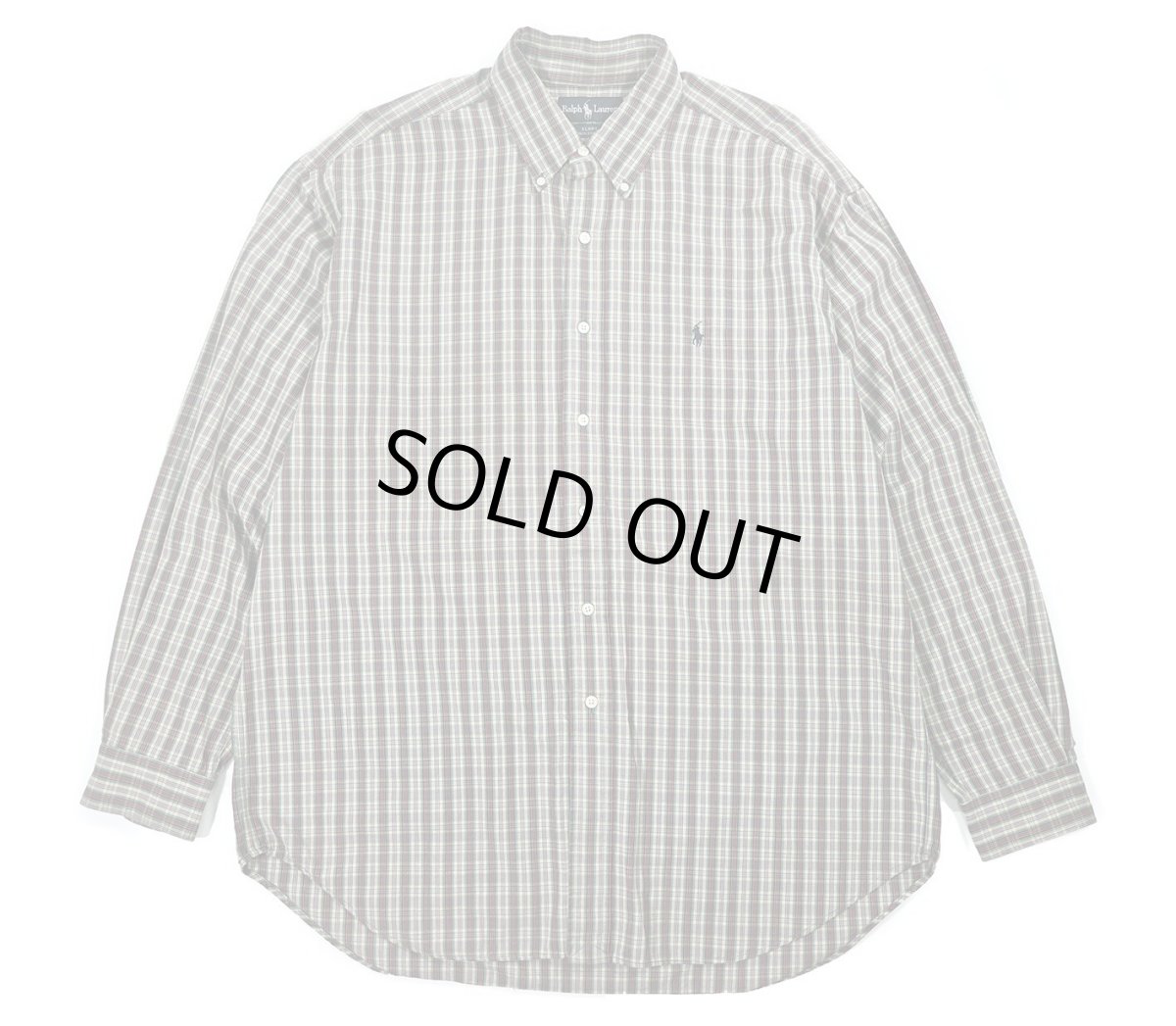 画像1: Used Ralph Lauren Plaid Pattern B/D Shirt "Blaire" (1)