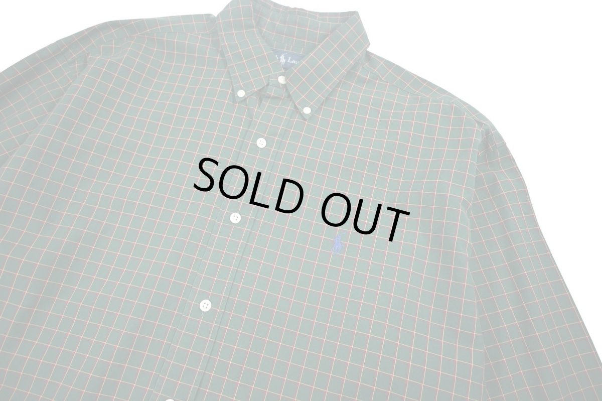 画像2: Used Ralph Lauren Plaid Pattern B/D Shirt "Blake" (2)