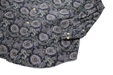 画像3: Used Roundtree&Yorke Paisley Pattern B/D Shirt (3)