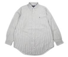 画像1: Used Ralph Lauren Stripe B/D Shirt ラルフローレン (1)