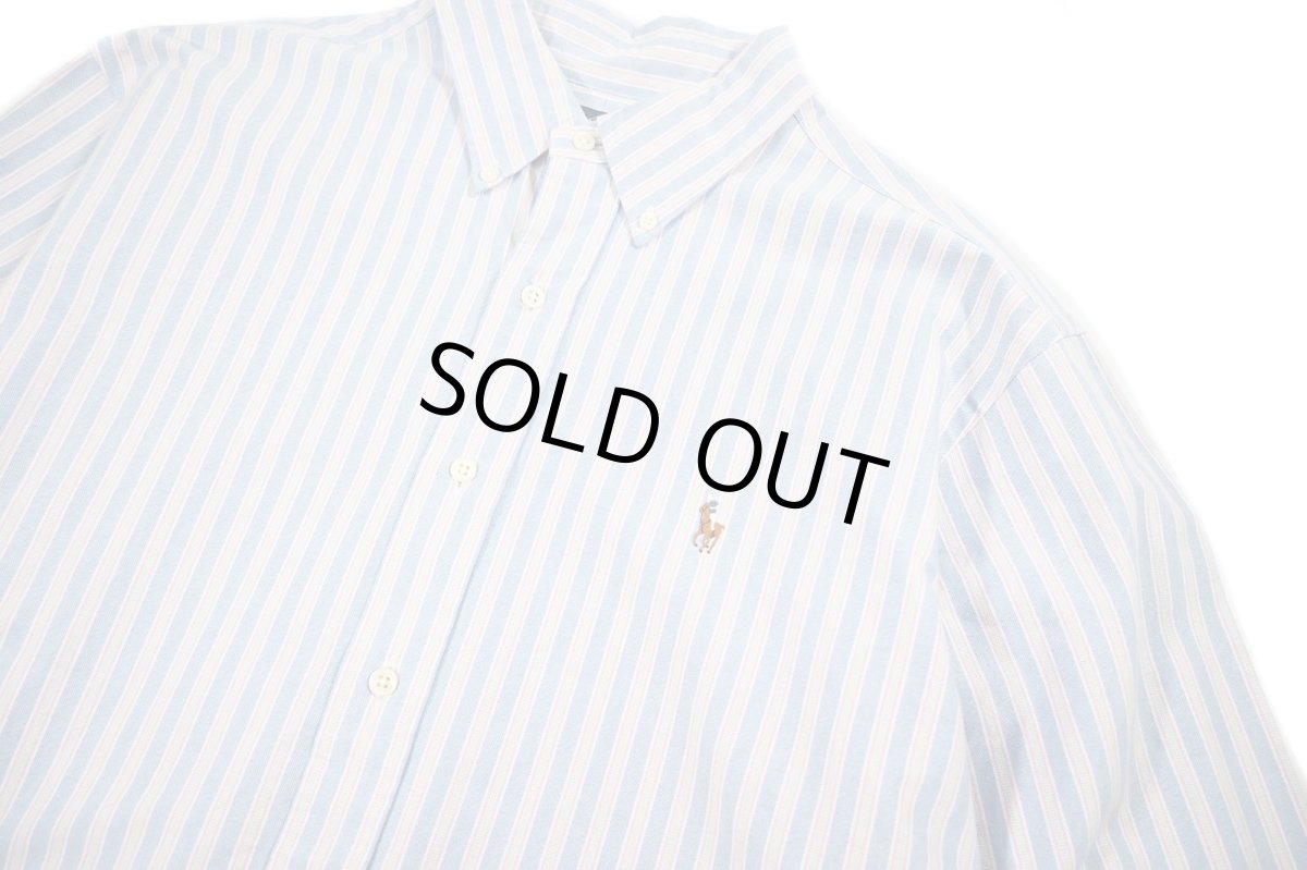 画像2: Used Ralph Lauren Stripe B/D Shirt "Classic Fit" ラルフローレン (2)