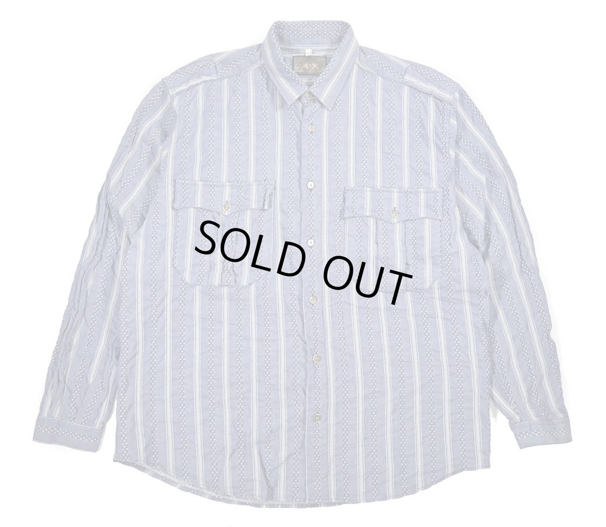 画像1: Used Armani Jeans Stripe Shirt (1)