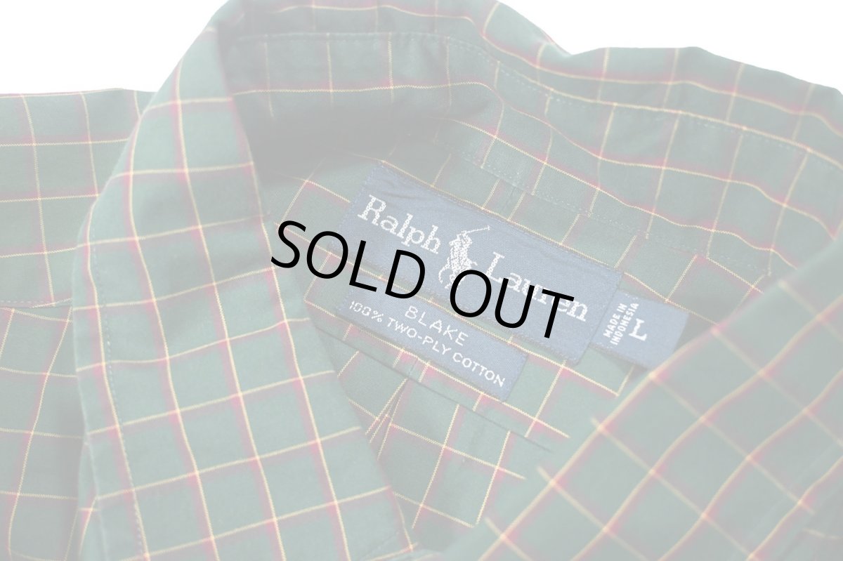 画像4: Used Ralph Lauren Plaid Pattern B/D Shirt "Blake" (4)