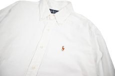 画像2: Used Ralph Lauren B/D Oxford Shirt White (2)