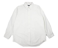 画像1: Used Lands' End B/D Oxford Shirt White (1)