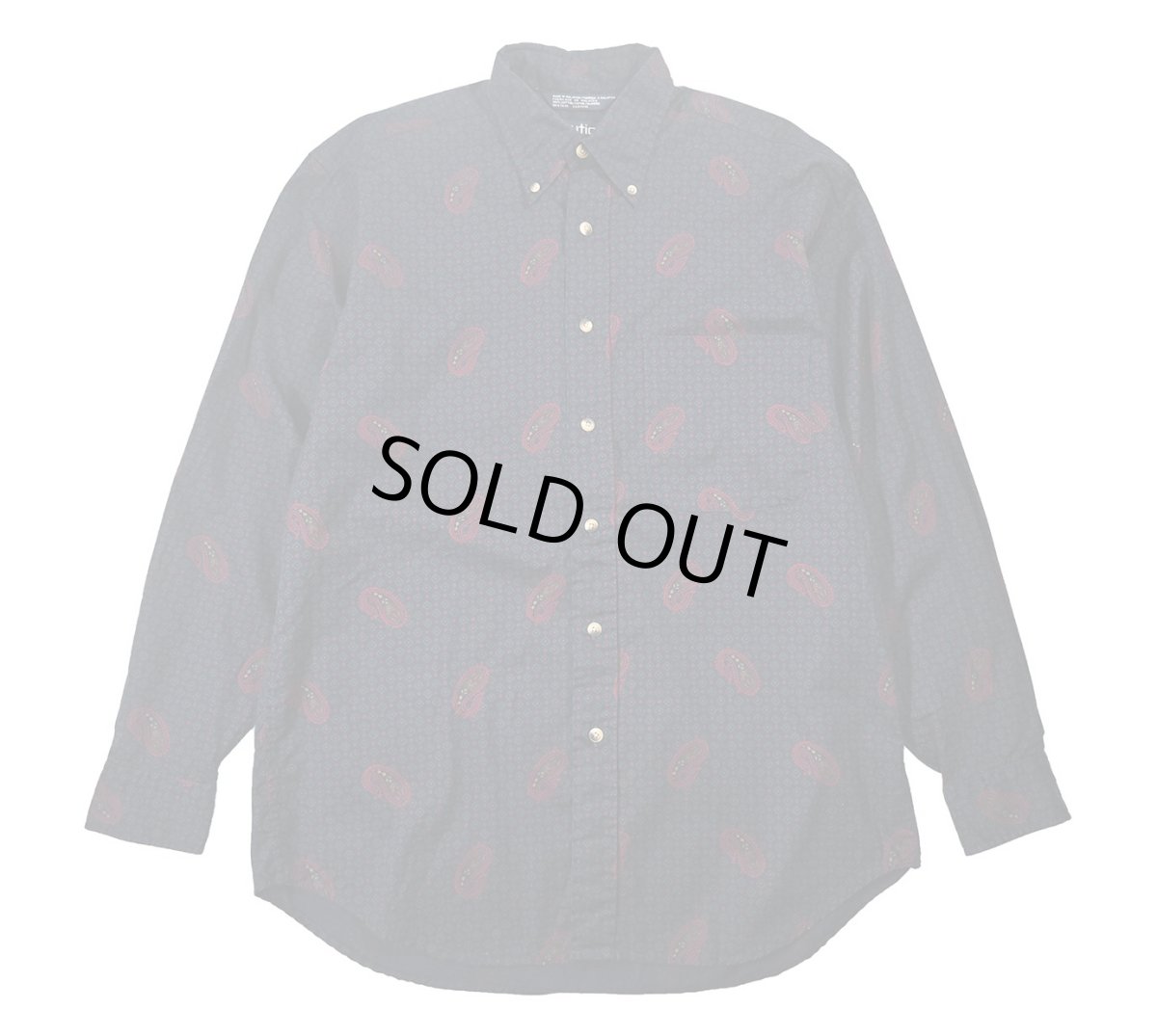 画像1: Used Nautica Paisley Pattern B/D Shirt (1)