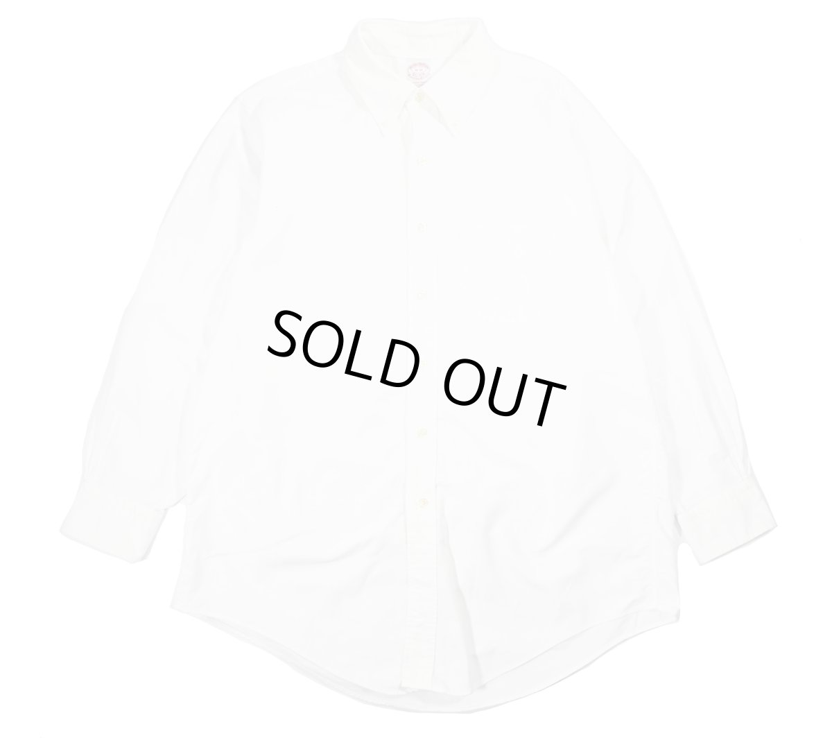 画像1: Used Brooks Brothers B/D Oxford Shirt White made in USA (1)