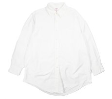 画像1: Used Brooks Brothers B/D Oxford Shirt White made in USA (1)