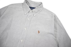 画像2: Used Ralph Lauren Stripe B/D Shirt ラルフローレン (2)