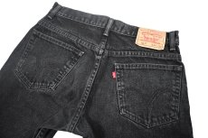 画像4: Used Levi's 517 Denim Pants Black リーバイス (4)
