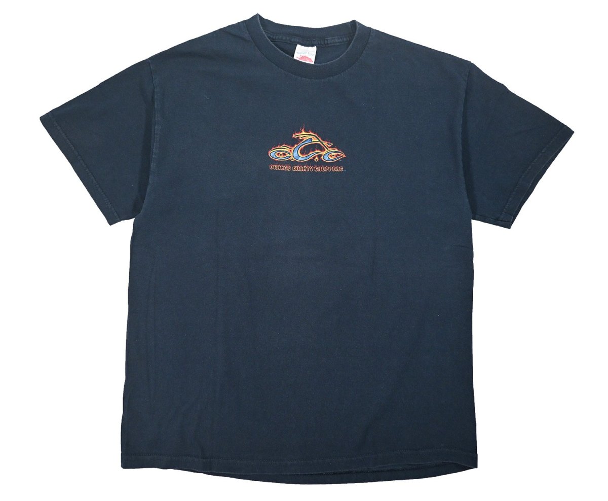 画像1: Used Orange County Choppers Print Tee (1)