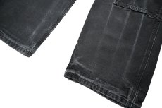 画像3: Used Carhartt Duck Double Knee Carpenter Pants Black カーハート (3)