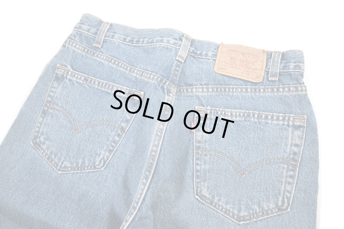 画像4: 00' Used Levi's 505 Cut Off Denim Pants made in USA リーバイス (4)