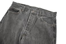 画像2: 93' Used Levi's 501 Cut Off Denim Pants Black made in USA リーバイス (2)