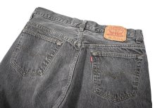 画像4: 93' Used Levi's 501 Cut Off Denim Pants Black made in USA リーバイス (4)