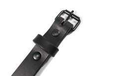 画像2: Amish Made Belts The Colt Leather Belt Black/Black (2)