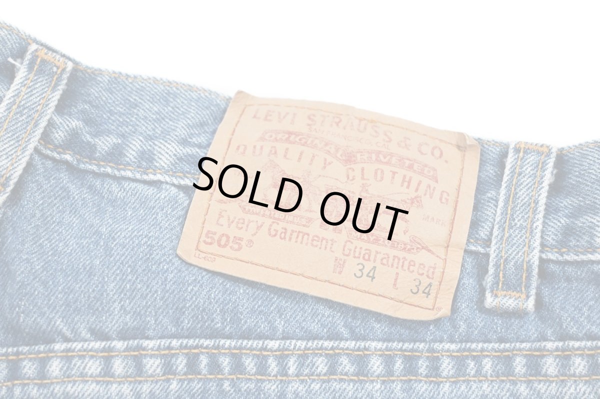 画像5: 00' Used Levi's 505 Cut Off Denim Pants made in USA リーバイス (5)