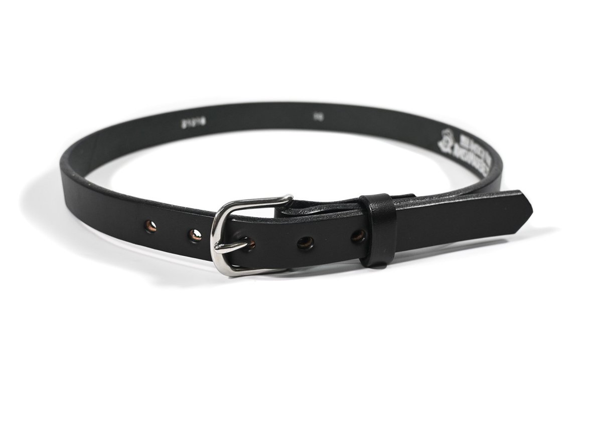画像1: Amish Made Belts The Colt Leather Belt Black/Silver (1)