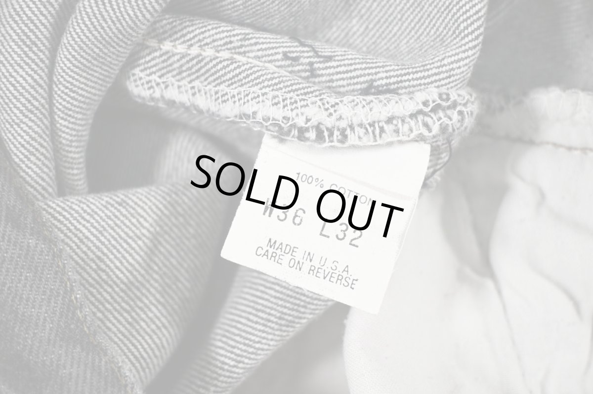 画像6: 93' Used Levi's 501 Cut Off Denim Pants Black made in USA リーバイス (6)