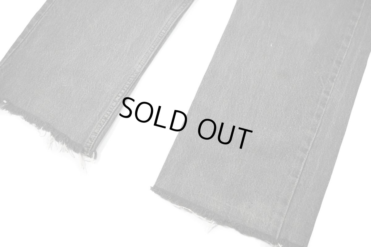 画像3: 93' Used Levi's 501 Cut Off Denim Pants Black made in USA リーバイス (3)