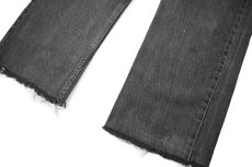 画像3: 93' Used Levi's 501 Cut Off Denim Pants Black made in USA リーバイス (3)