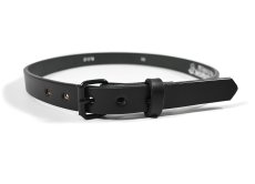 画像1: Amish Made Belts The Colt Leather Belt Black/Black (1)