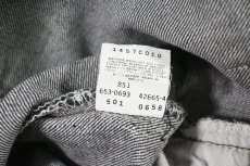 画像7: 93' Used Levi's 501 Cut Off Denim Pants Black made in USA リーバイス (7)