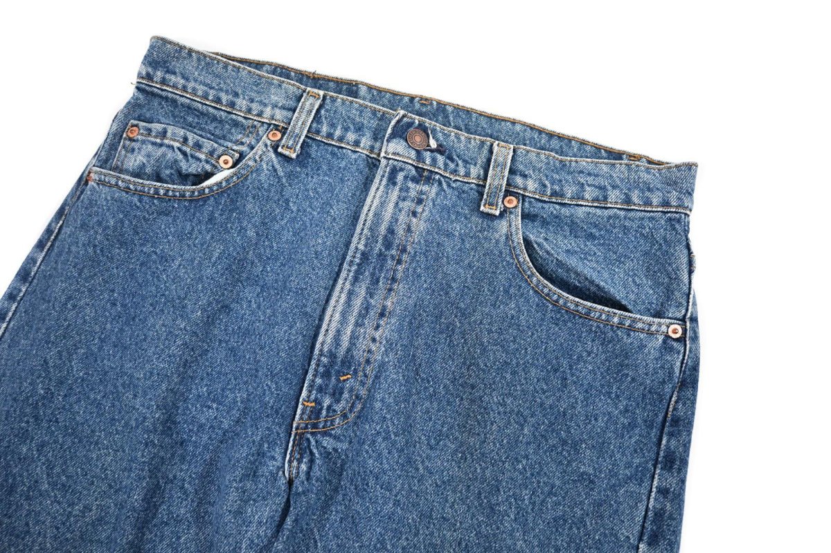 画像2: 88' Used Levi's 505 Cut Off Denim Pants made in USA リーバイス (2)