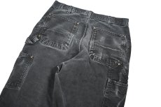 画像5: Used Carhartt Duck Double Knee Carpenter Pants Black カーハート (5)