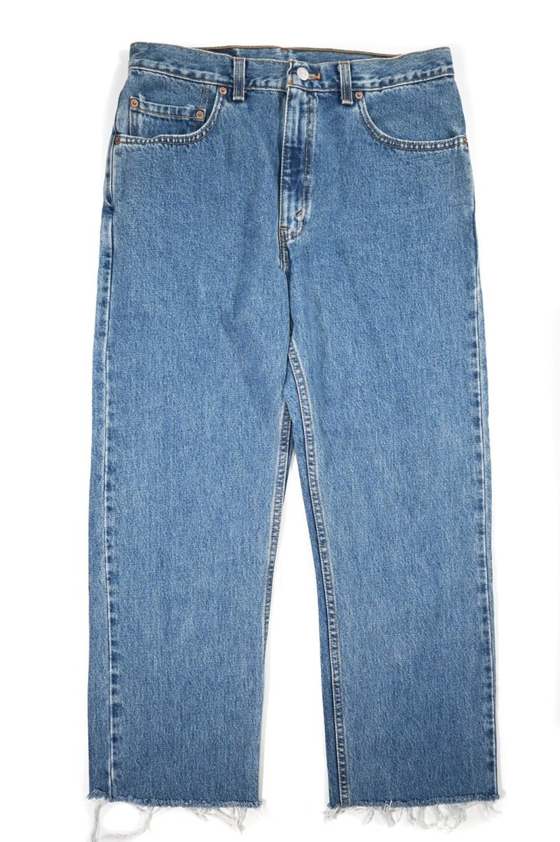 画像1: 00' Used Levi's 505 Cut Off Denim Pants made in USA リーバイス (1)