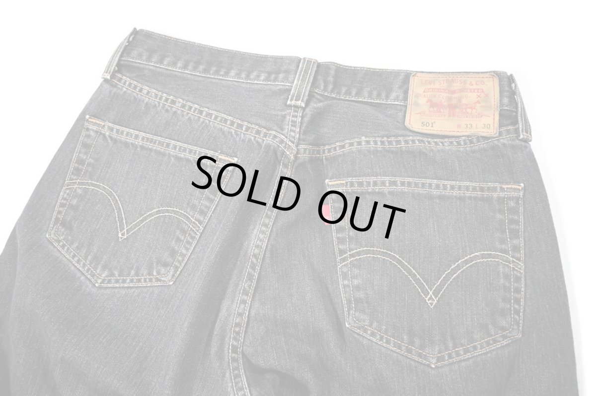 画像4: Used Levi's 501 Denim Pants Black リーバイス (4)