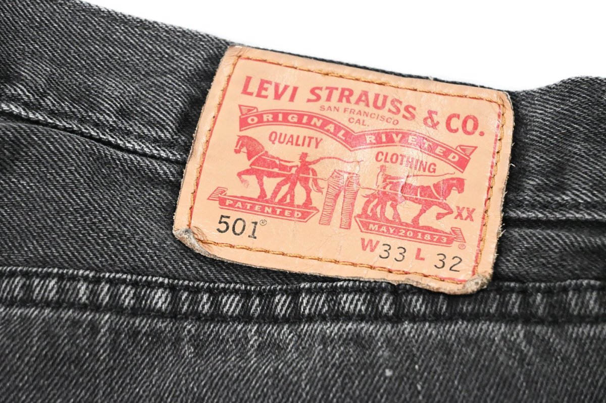 画像5: Used Levi's 501 Denim Pants Black リーバイス (5)