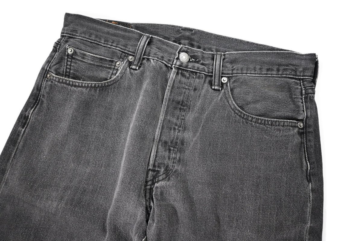 画像2: Used Levi's 501 Denim Pants Black リーバイス (2)