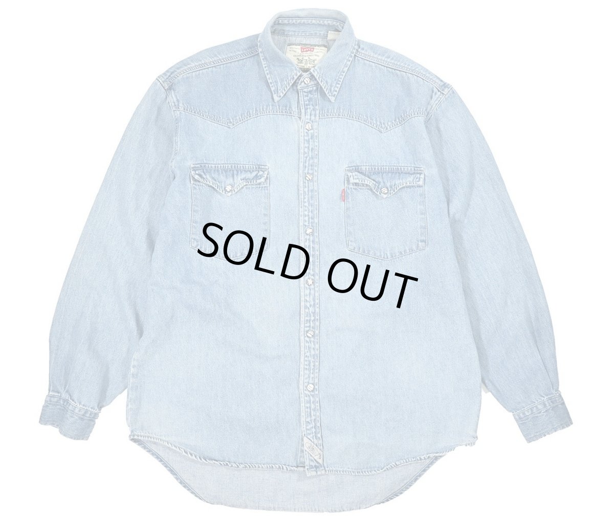 画像1: Used Levi's Denim Western Shirt (1)