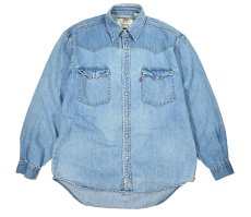 画像1: Used Levi's Denim Western Shirt (1)