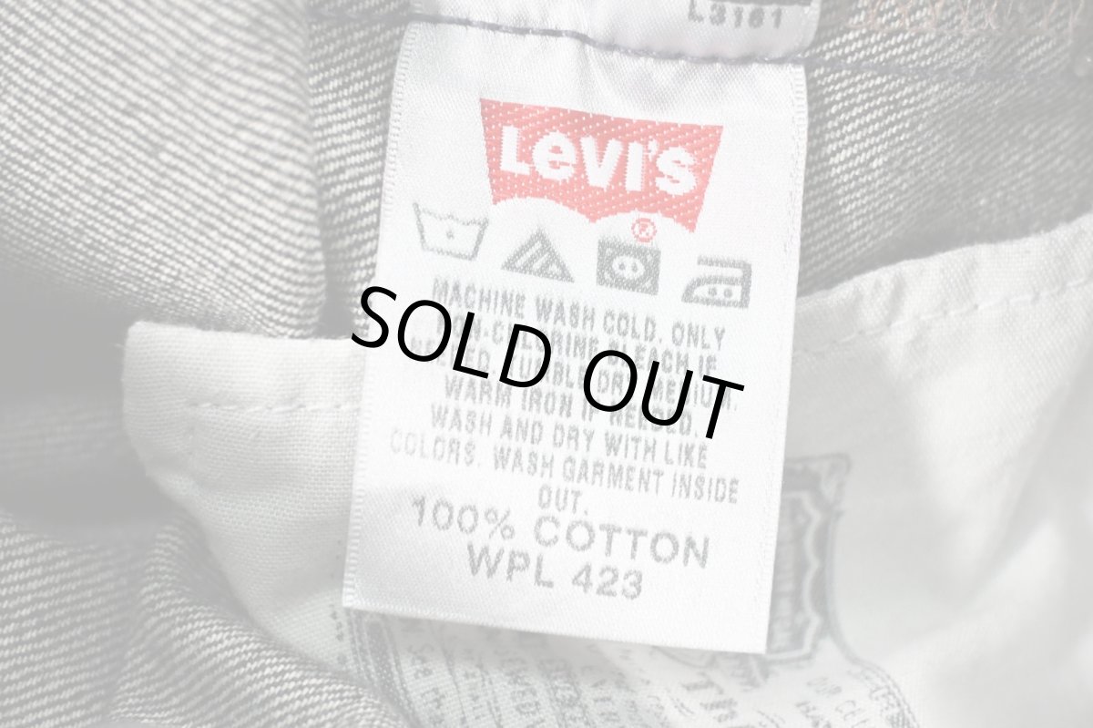 画像7: Used Levi's 501 Denim Pants Black リーバイス (7)