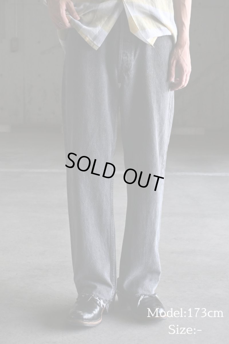 画像8: 93' Used Levi's 501 Cut Off Denim Pants Black made in USA リーバイス (8)