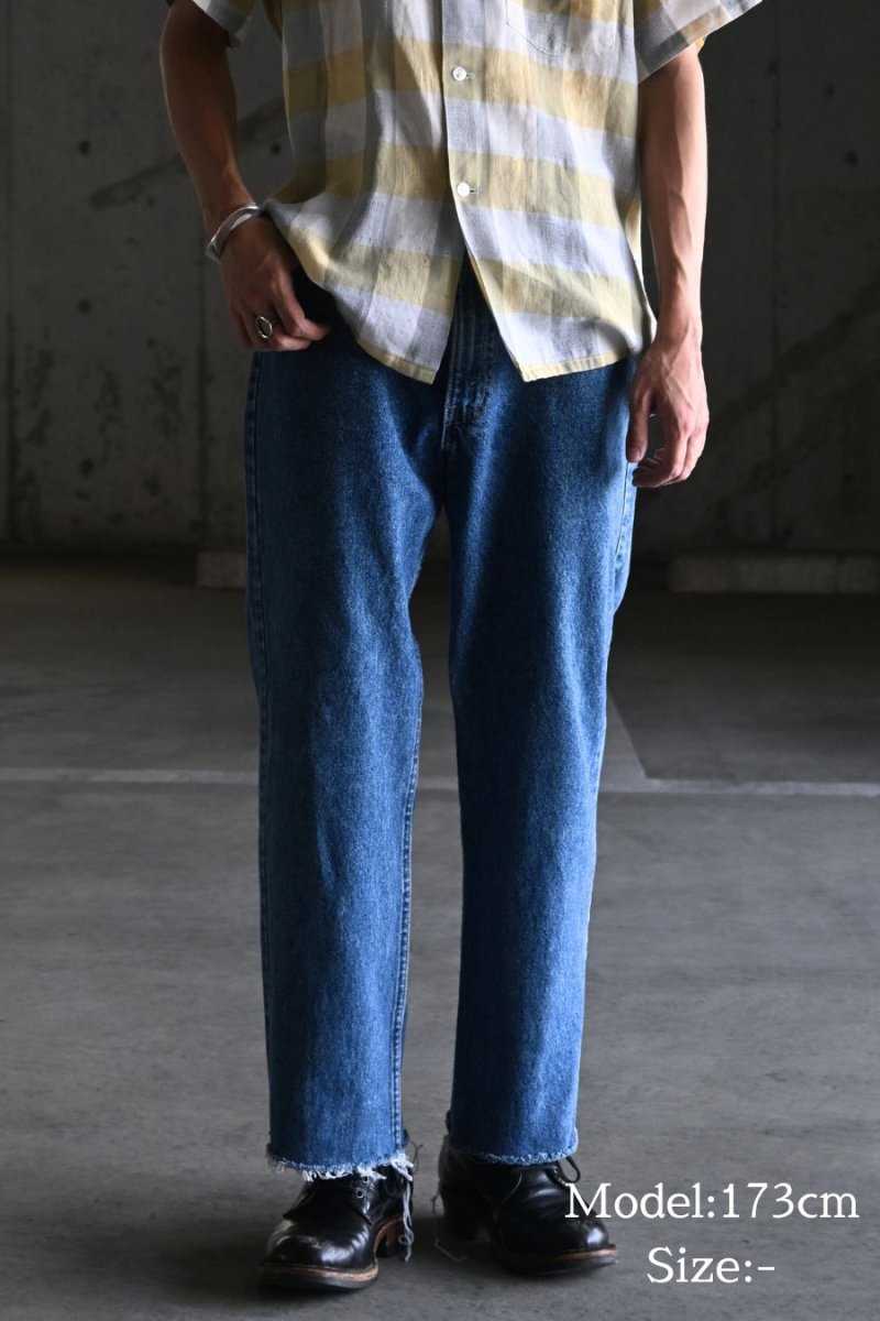 画像8: 88' Used Levi's 505 Cut Off Denim Pants made in USA リーバイス (8)