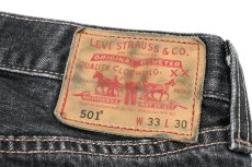 画像5: Used Levi's 501 Denim Pants Black リーバイス (5)