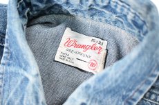 画像4: Used Wrangler Denim Western Shirt made in USA (4)