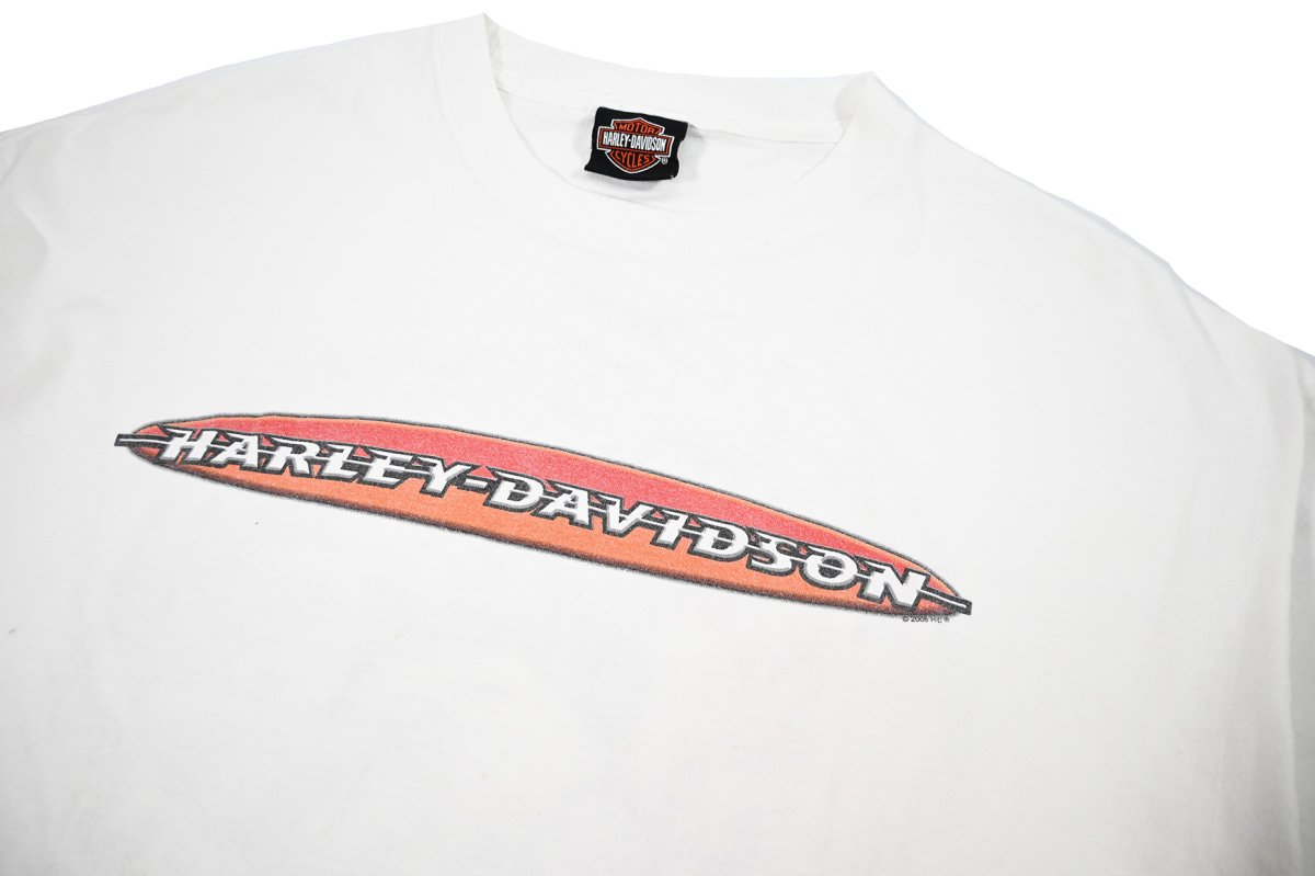 画像2: Used Harley-Davidson Pocket Print Tee made in USA (2)