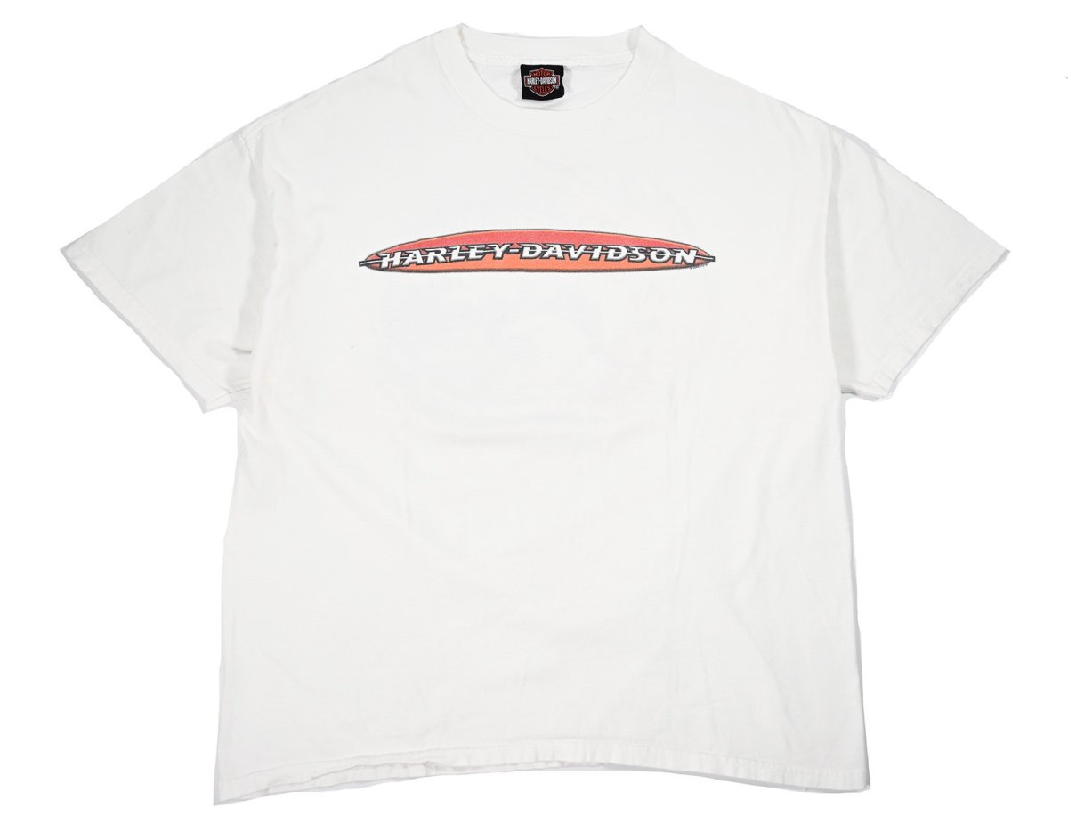 画像1: Used Harley-Davidson Pocket Print Tee made in USA (1)
