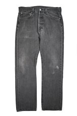 画像1: Used Levi's 501 Denim Pants Black リーバイス (1)