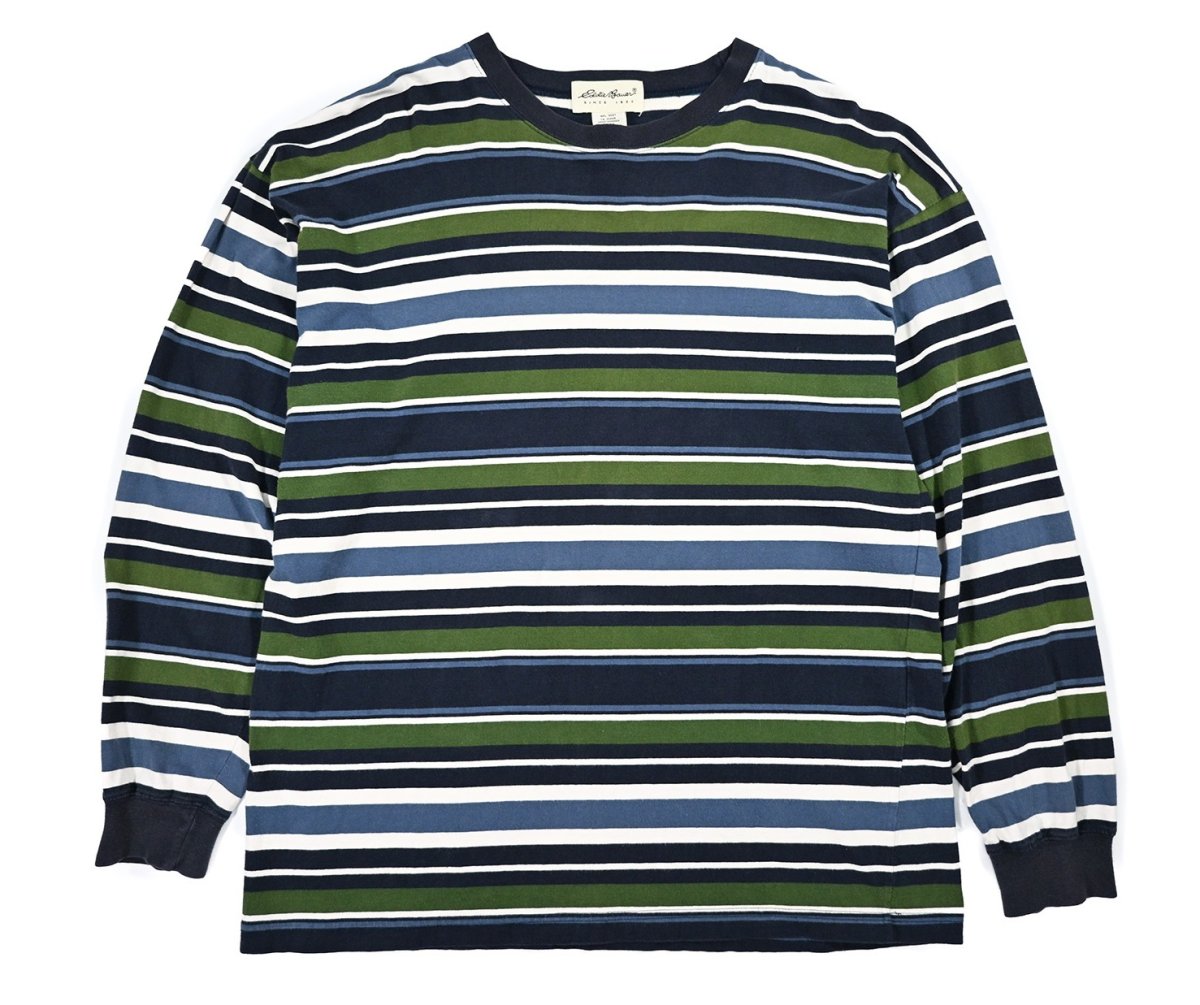 画像1: Used Eddie Bauer L/S Border Tee (1)