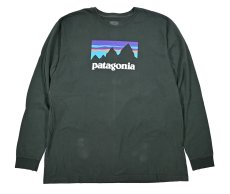 画像1: Used patagonia L/S Print Tee パタゴニア (1)