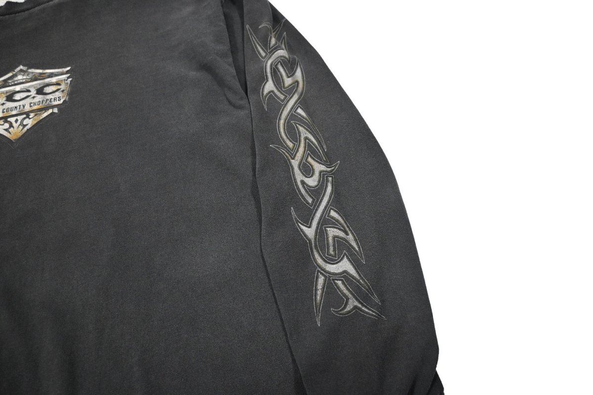 画像4: Used Orange Country Choppers L/S Print Tee (4)